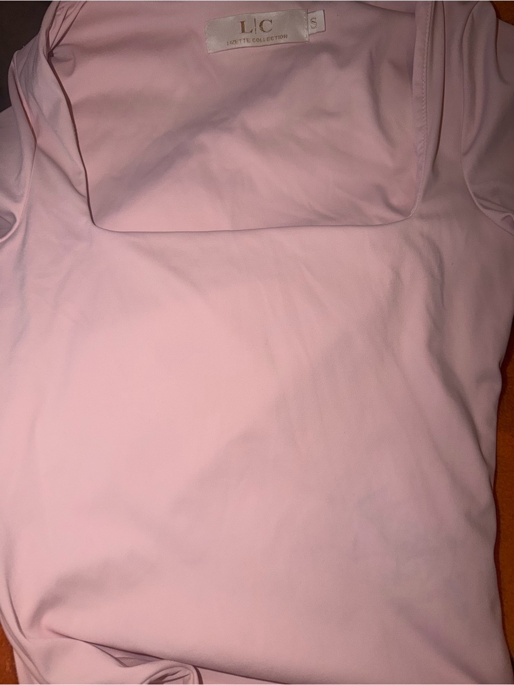 LJC Soft Pink Square-Neck Tank Top